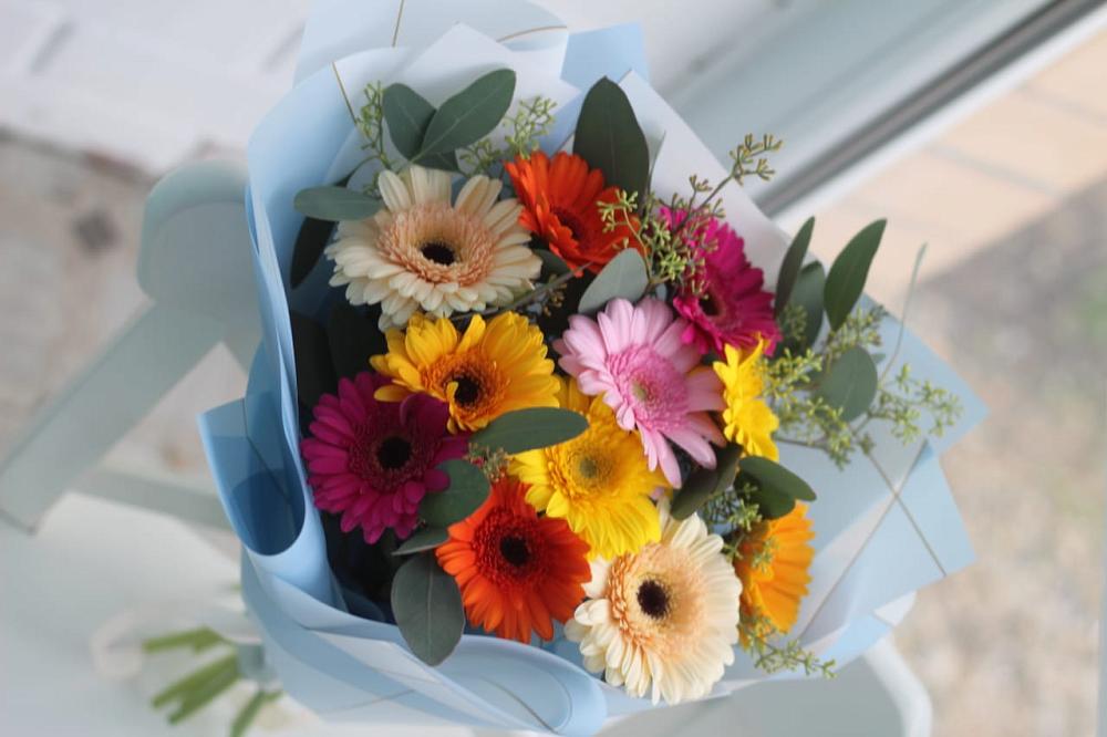 Букет цветов из: Герберы в Березанской