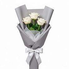 Букет 3 белые розы в Березанской Букет 3 белые розы в Березанской