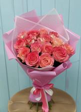 15 Розовых роз Равель в Березанской Букет 15 Розовых роз Равель в Березанской