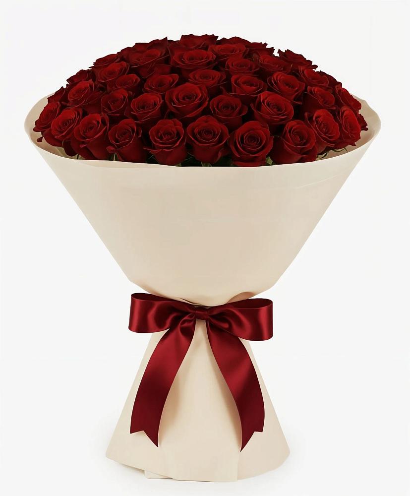 Букет 101 Бордовая роза Блэк Бакарра в Березанской