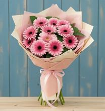 Букет пурпурно-розовый в Березанской Букет цветов из:  Герберы в Березанской
