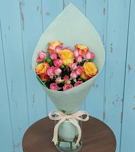 Букет Отличное настроение в Березанской Букет цветов из: Розы в Березанской