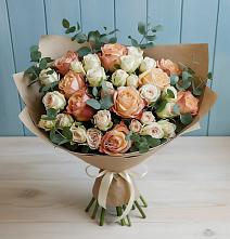 Букет цветов из:  Альстромерии и Розы #REPLACE_PRED# Березанской