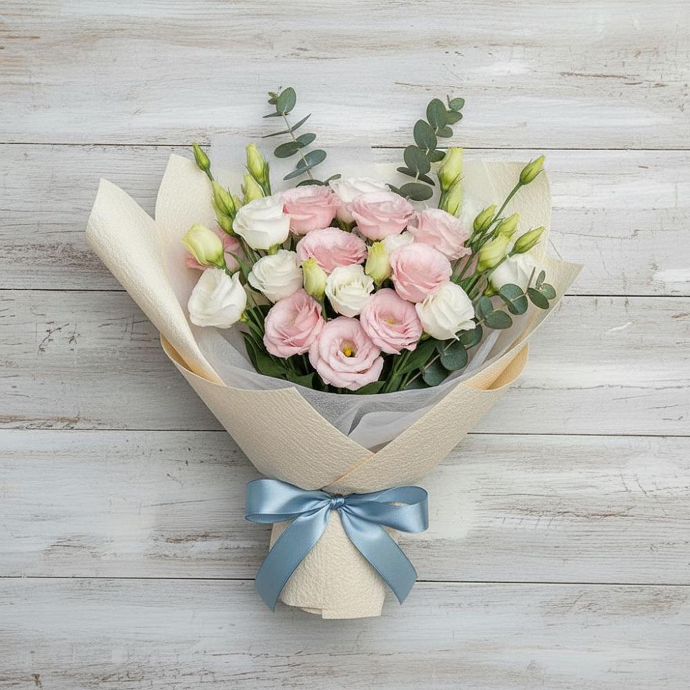 Букет цветов из: Лизиантусы в Березанской